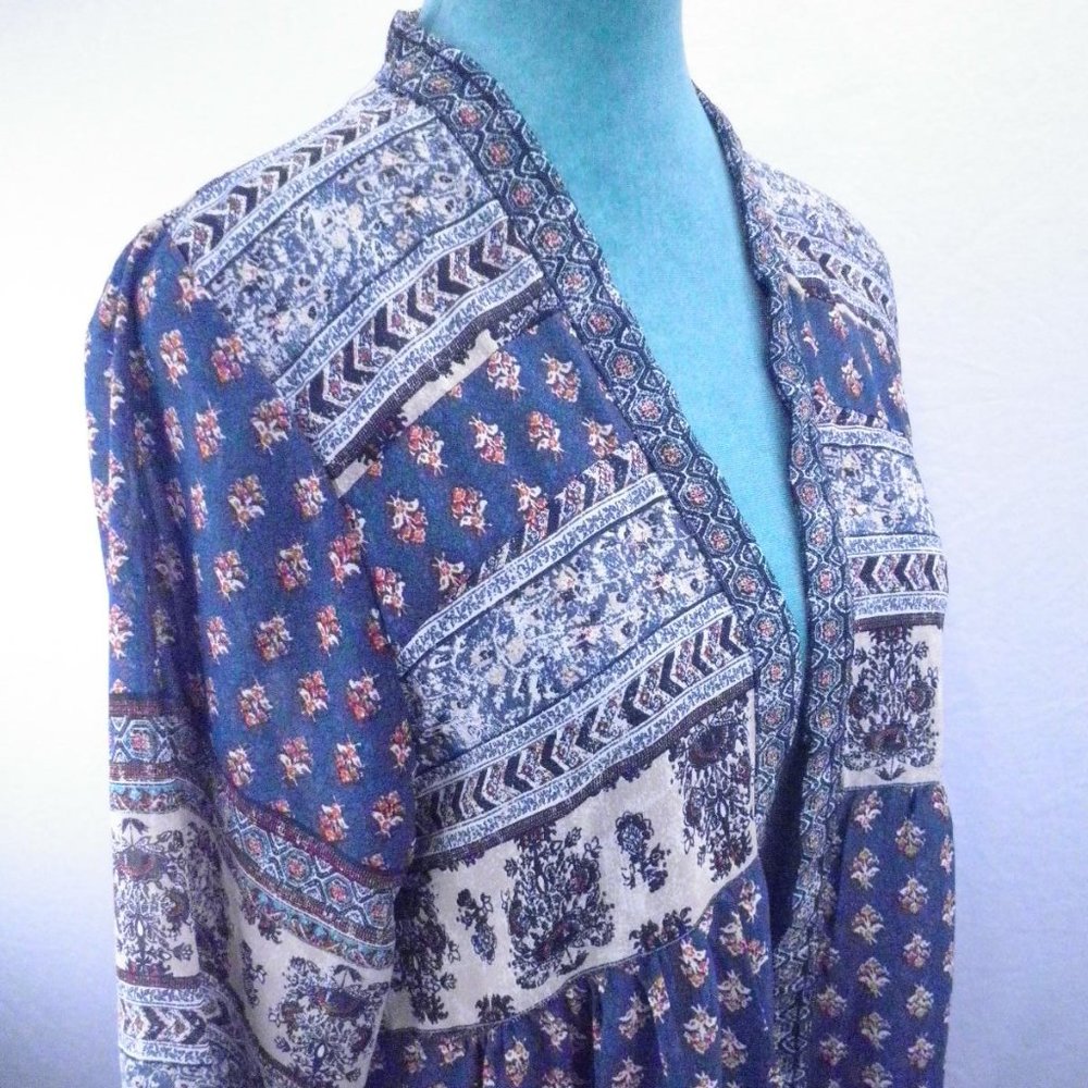 Knox Rose Women's Multicolor Open Lightweight Cardigan XS